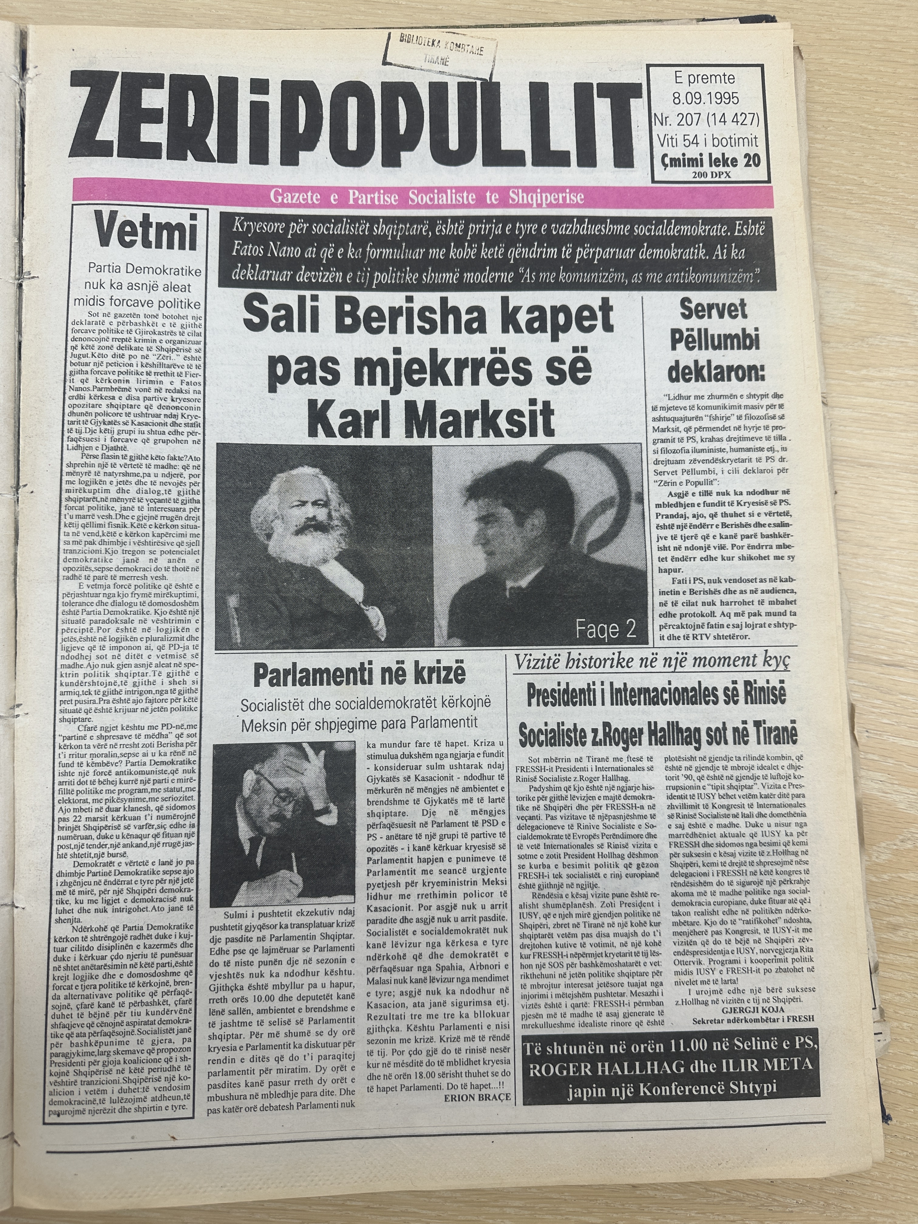 Zëri i Popullit 1995-09-08